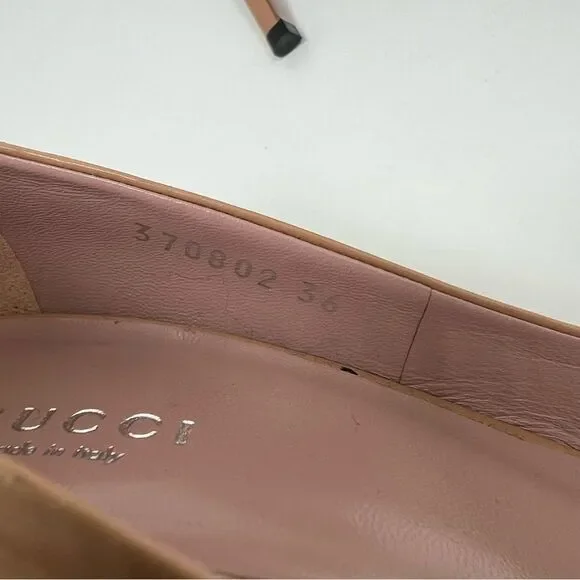 Gucci Gucci Beige Leather Studded Coline Pumps Size 38 - Picture 9 of 13